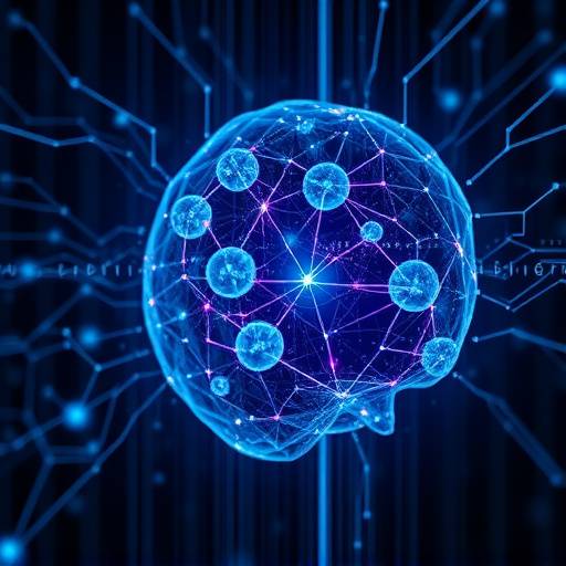 Un algoritmo di intelligenza artificiale visualizzato su uno schermo